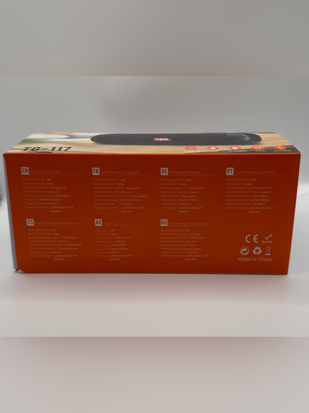 T&G TG-117 Portable Wireless Bluetooth Speaker Black New In Box - Picture 2 of 4